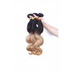 You May Color 1b/#27 Ombre Human Hair Body Wave Hair Extensions 3 Bundles