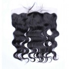 You May Natural Color Body Wave Brazilian Virgin Hair Silk Base Lace Frontal Closure 13x4inches