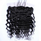 You May Natural Color Loose Wave Brazilian Virgin Hair Silk Base Lace Frontal Closure 13x4inches