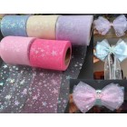 YOU MAY Hot 60mm (25yards/lot) Bling Bling Rainbow Sequin Chiffon Organza Ribbon DIY Handmade