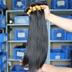 You May Indian Virgin Hair Natural Color Silk Straight Hair Weave 3 Bundles