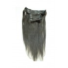 You May Natural Color Silky Straight Indian Remy Hair Clip In Human Hair Extensions