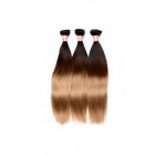 You May Ombre Hair Weave Color 1b/#4/#27 Straight Virgin Human Hair 3 Bundles