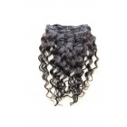 You May Loose Wave Brazilian Virgin Hair Clip In Huamn Hair Extensions Natural Color