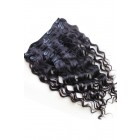You May Natural Color Loose Wave Mongolian Virgin Hair Clip In Human Hair Extensions