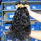 You May Natural Color Indian Virgin Human Hair Water Wet Wave Hair Weave 3 Bundles