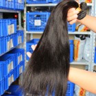 You May European Virgin Human Hair Yaki Straight Hair Weave Natural Color 3 Bundles