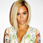 You May Beyonce Inspired Ombre Blonde Color Bob Full Lace Human Hair Wigs