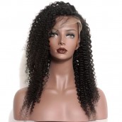 You May Mongolian Virgin Hair Kinky Curly Full Lace Wig With Baby Hair