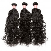 You May Natural Color Water Wet Wave Brazilian Virgin Human Hair Weave 3pcs Bundles