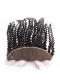 3Pcs Hair Bundles With Lace Frontal Closure Malaysian Virgin Hair Kinky Curly Natural Color