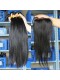 Mongolian Virgin Hair Silky Straight Free Part Lace Closure with 3pcs Weaves