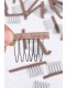 Lace Wrap 6 Teeth Combs Wire Spring Comb Wig Add to Wig Cap Clip Snap For Wig