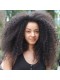  250% Density Afro Kinky Curly  Mongolian Virgin Hair Lace Front Wig