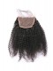 Brazilian Virgin Hair Afro Kinky Curly Free Part Lace Closure 4x4inches Natural Color