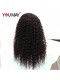 Curly 250% Density Malaysian Virgin Hair Lace Front Wig