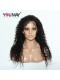 Curly 250% Density Malaysian Virgin Hair Lace Front Wig