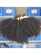 Natural Color Malaysian Virgin Hair Afro Kinky Curly Hair Weave 3 Bundles