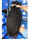 Indian Remy Human Hair Extensions Weave Kinky Straight 4 Bundles Natural Color