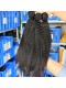 Kinky Straight Natural Color Brazilian Virgin Human Hair Weave 4 Bundles