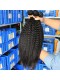 Brazilian Virgin Hair Kinky Straight Free Part Lace Closure with 3pcs Weaves 