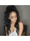 Loose Wave Peruvian Virgin Human Hair Glueless Full Lace Wigs Natural Color