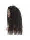 Natural Color Brazilian Virgin Human Hair Kinky Straight Wig Lace Front Wigs