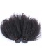 Natural Color Mongolian Afro Kinky Curly Virgin Human Hair Weave 3 Bundles