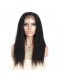 Kinky Straight Brazilian Virgin Hair Full Lace Wig Pre Plucked Wig