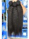 Natural Color Kinky Straight Malaysian Virgin Hair Weaves 3pcs Bundles