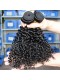 Kinky Curly Hair Weave Indian Remy Human Hair Natural Color 3 Bundles