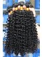 Kinky Curly Hair Weave Indian Remy Human Hair Natural Color 3 Bundles