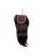 Mongolian Virgin Hair Silky Straight Free Part Lace Closure 4x4inches Natural Color