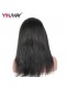 Natural Color Light Yaki Brazilian Virgin Hair Lace Front Human Hair Wigs