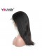 Natural Color Light Yaki Brazilian Virgin Hair Lace Front Human Hair Wigs