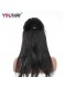 Natural Color Light Yaki Brazilian Virgin Hair Lace Front Human Hair Wigs