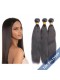 Brazilian Virgin Human Hair Natural Color Yaki Straight Hair Weave 3 Bundles