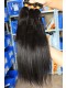 Indian Remy Human Hair Extensions Weaves Yaki Straight 4 Bundles Natural Color