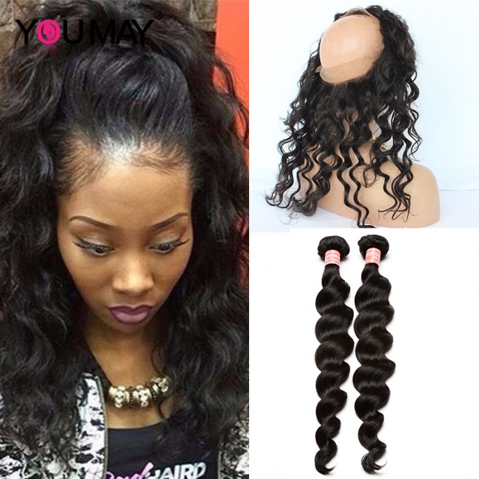 360 lace frontal with 2 bundles top