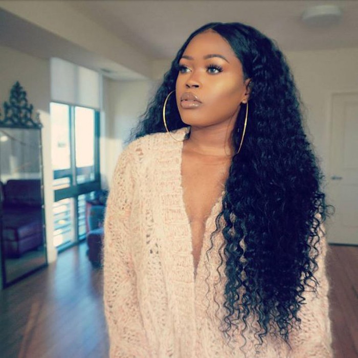 Deep Wave Full Lace Front Wigs With Baby Hair Pre Plucked Natural